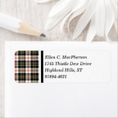 MacPherson Clan Black and White Scottish Tartan (Insitu)