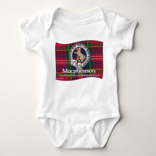 Macpherson-Clan-Kleid Baby Strampler (Vorderseite)