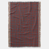 MacPherson Clan Red und Royal Blue Tartan Decke (Vorderseite Vertikal)