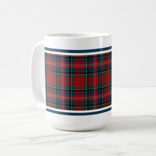 MacPherson Clan Tartan Kaffeetasse (Vorderseite Links)