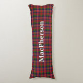 MacPherson Clan Tartan Kariert Body Pillow Seitenschläferkissen (Vorderseite Vertikal)