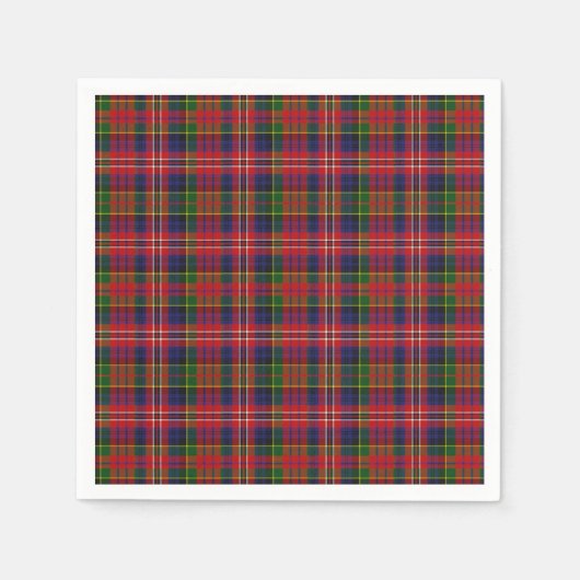 MacPherson Clan Tartan Kariert Paper Napkins Serviette (Vorderseite)