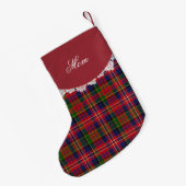 MacPherson Clan Tartan Karierter Strumpf Kleiner Weihnachtsstrumpf (Rückseite (Hängend))