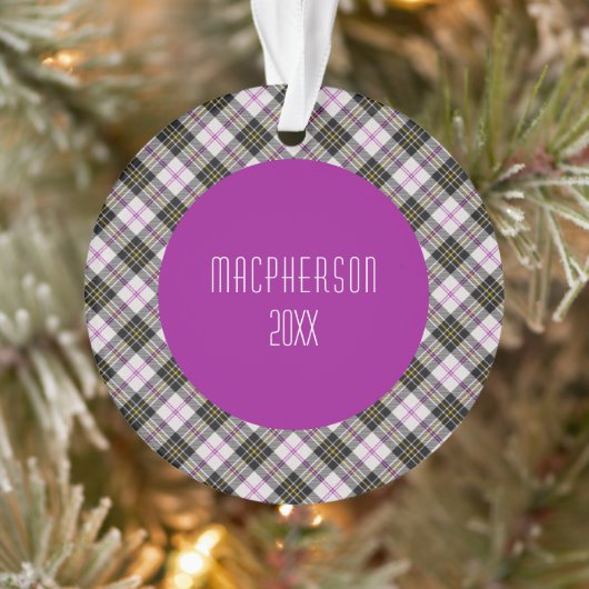 MacPherson Clan Tartan Scottish Kariert Ornament (Baum)