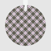 MacPherson Clan Tartan Scottish Kariert Ornament (Rückseite)