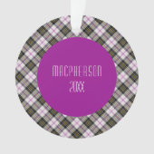 MacPherson Clan Tartan Scottish Kariert Ornament (Vorderseite)