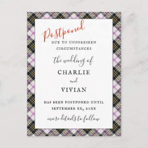 MacPherson Dress Clan Tartan Scottish Kariert Patt Postkarte