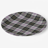 MacPherson Dress Tartan Pappteller (Schrägansicht)