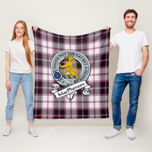 MacPherson Jagd Modernes Clan Abzeichen Tartan Kar Fleecedecke