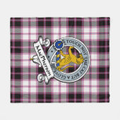 MacPherson Jagd Modernes Clan Abzeichen Tartan Kar Fleecedecke (Vorderseite (Horizontal))