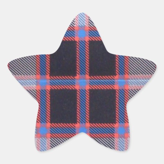 MACPHERSON JAGD-TARTAN Stern-Aufkleber (Vorderseite)