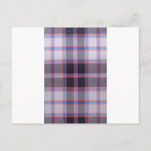 MACPHERSON JUNTING TARTAN POSTKARTE (Vorderseite)