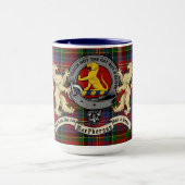 MacPherson/McPherson Abzeichen & Tartan Personalis Tasse (Zentrum)