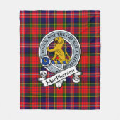 MacPherson Modern Clan Abzeichen Tartan Kariert Fleecedecke (Vorderseite)