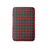 MacPherson Red und Blue Scottish Tartan Badematte (Vorderseite Vertikal)