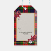 MacPherson-Schottischer-Clan-Tartan & Wappen Geschenkanhänger (Rückseite)