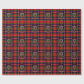 MacPherson Schottischer Clan Tartan & Wappen Geschenkpapier (Flach)