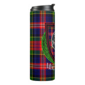MacPherson-Schottischer-Clan-Tartan & -Wappen Thermosbecher (Nach links gedreht)