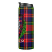 MacPherson-Schottischer-Clan-Tartan & -Wappen Thermosbecher (Nach rechts gedreht)