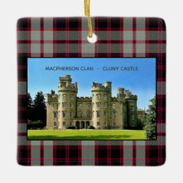Macpherson Scottish Clan Cluny Castle Xmas Keramikornament