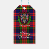 MacPherson Scottish Clan Tartan & Crest Geschenkanhänger (Vorderseite)