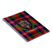 MacPherson Scottish Clan Tartan & Crest Notizblock (Rechte Seite)