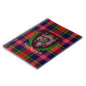 MacPherson Scottish Clan Tartan & Crest Notizblock (Linke Seite)