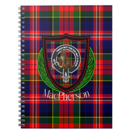 MacPherson Scottish Clan Tartan & Crest Notizblock