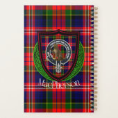 MacPherson Scottish Clan Tartan & Crest Planer (Rückseite)