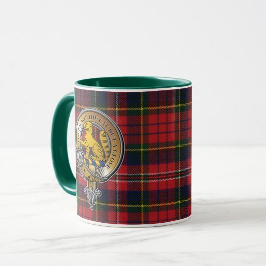 MacPherson Tartan & Abzeichen Tasse (Vorderseite Links)