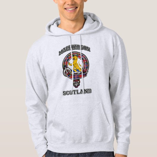 MacPherson Tartan Clan Abzeichen Athletik-Stil Hoodie (Vorderseite)