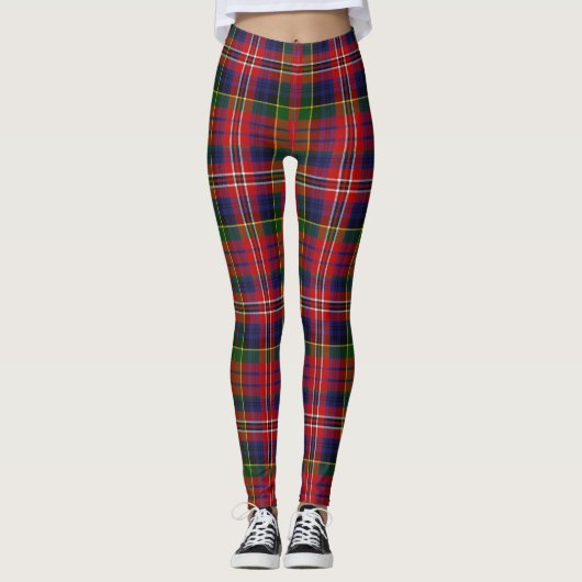 MacPherson Tartan Karierte Leggings (Vorderseite)