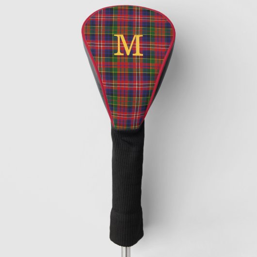 MacPherson Tartan Karierte Mit Monogramm Treiberab Golf Headcover (Vorderseite)