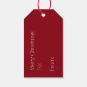 MacPherson Tartan Karierte Weihnachtsgeschenke Tag Geschenkanhänger (Rückseite)