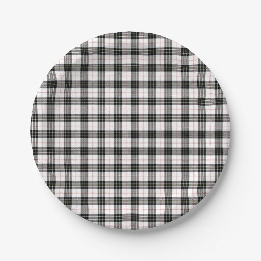 MacPherson Tartan Pappteller (Vorderseite)