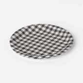 MacPherson Tartan Pappteller (Schrägansicht)