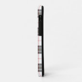 MacPherson Tartan Schwarz-weiß kariert Case-Mate iPhone Hülle (Hinten/Links)
