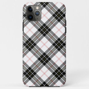 MacPherson Tartan Schwarz-weiß kariert Case-Mate iPhone Hülle