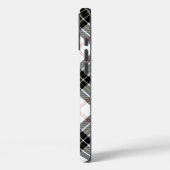 MacPherson Tartan Schwarz-weiß kariert Case-Mate iPhone Hülle (Rückseite / Links)