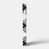 MacPherson Tartan Schwarz-weiß kariert Case-Mate iPhone Hülle (Rückseite / Links)
