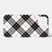 MacPherson Tartan Schwarz-weiß kariert Case-Mate iPhone Hülle (Rückseite (Horizontal))