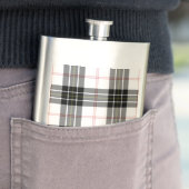 MacPherson Tartan Schwarz-weiß kariert Flachmann (Beispiel)