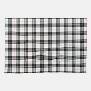 MacPherson Tartan Schwarz-weiß kariert Küchentuch