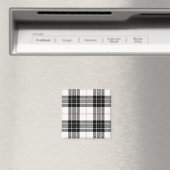 MacPherson Tartan Schwarz-weiß kariert Magnet (In Situ (Geschirrspüler))