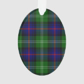 MacPherson Tartan Schwarz-weiß kariert Ornament (Rückseite)