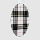 MacPherson Tartan Schwarz-weiß kariert Ornament (Vorderseite)