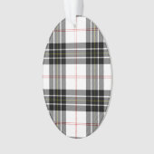 MacPherson Tartan Schwarz-weiß kariert Ornament (Vorderseite)