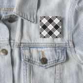 MacPherson-Tartan Schwarz-Weiß-Karo Button (Beispiel)