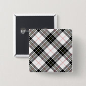 MacPherson-Tartan Schwarz-Weiß-Karo Button (Vorne & Hinten)