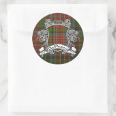 MacPherson Tartan Shield Runder Aufkleber (Tasche)